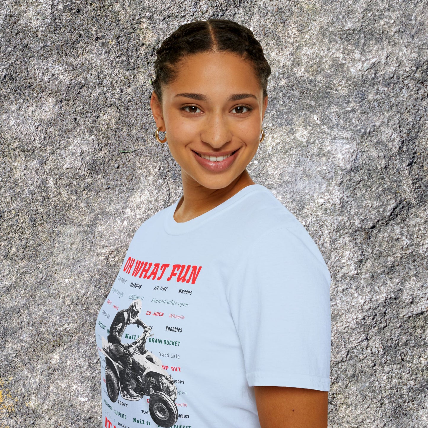 Holiday Fourwheeler Racing Tee Shirt | Honda 400 | Oh What Fun It is to Ride Racing Slang | ATV Ugly Sweater