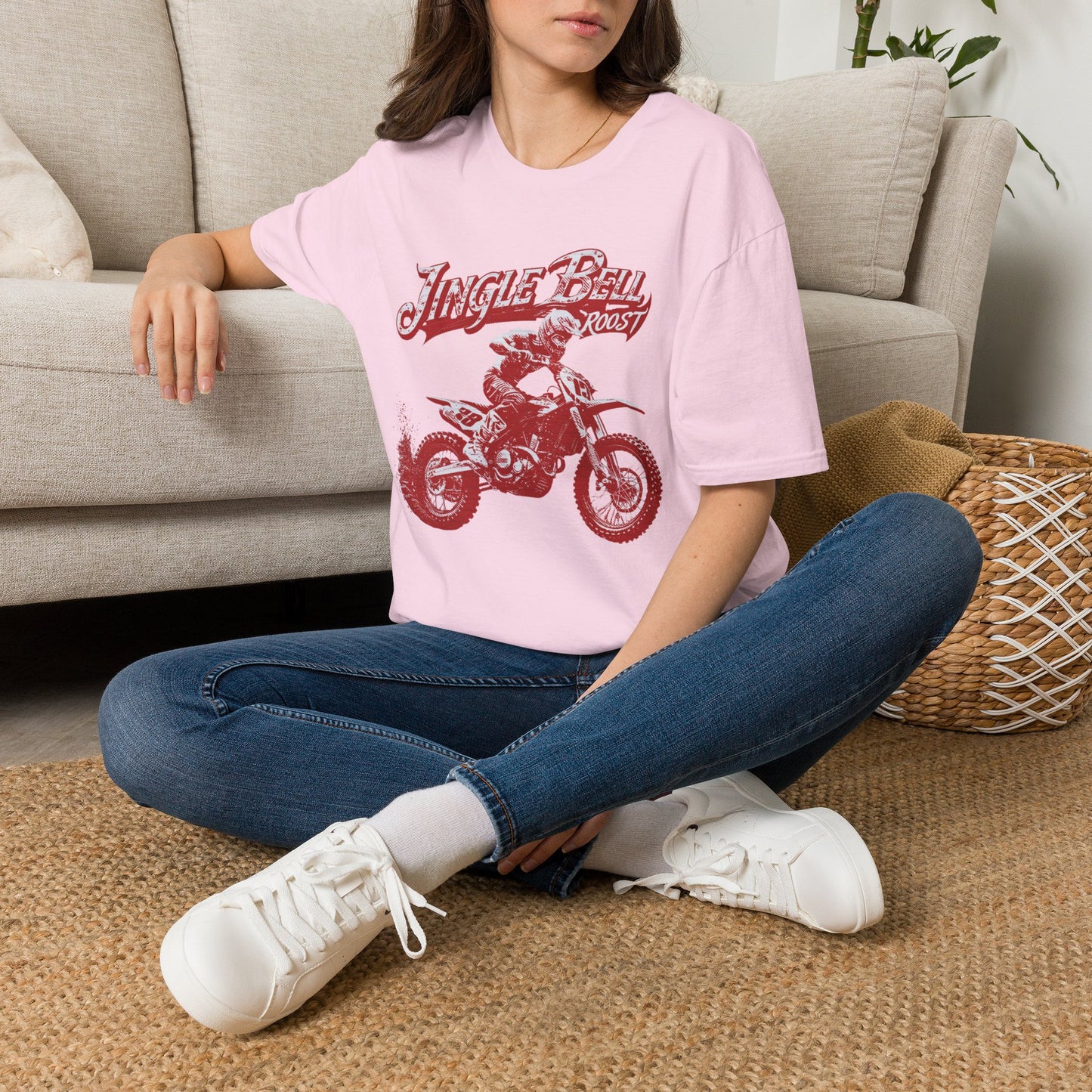 Holiday Motocross Racing Ugly Sweater | Jingle Bell Roost T-Shirt