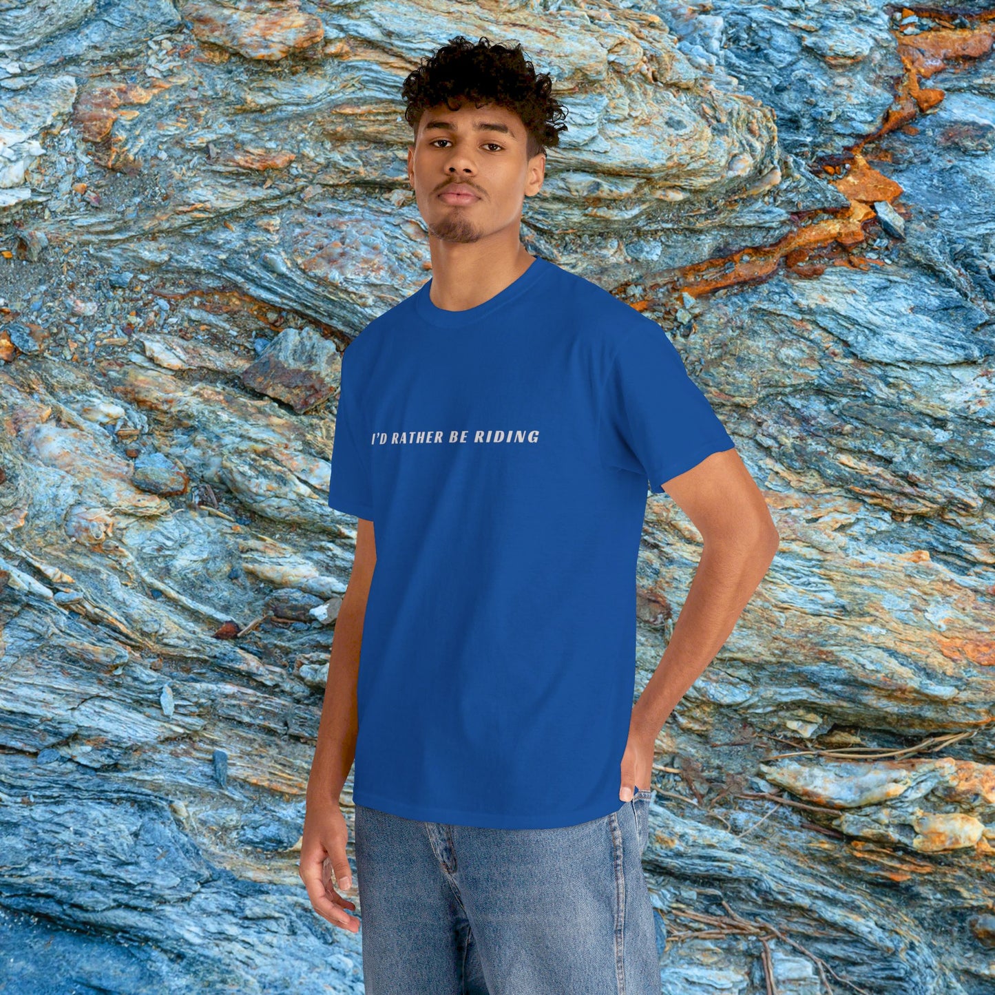 Mens Shirt | I'd Rather Be Riding Shirt | HEAVY Cotton Adult Unisex t shirt | Dirt bike shirt | Fourwheeler shirt | ATV Riding Shirt