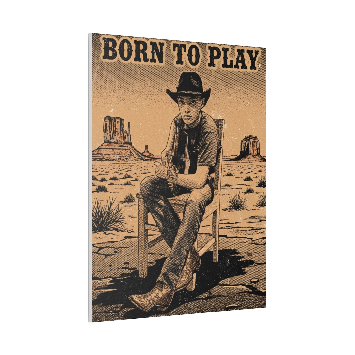 Born to Play Music Festival Ozark Overdrive poster Canvas Stretched | Power of Music wall art