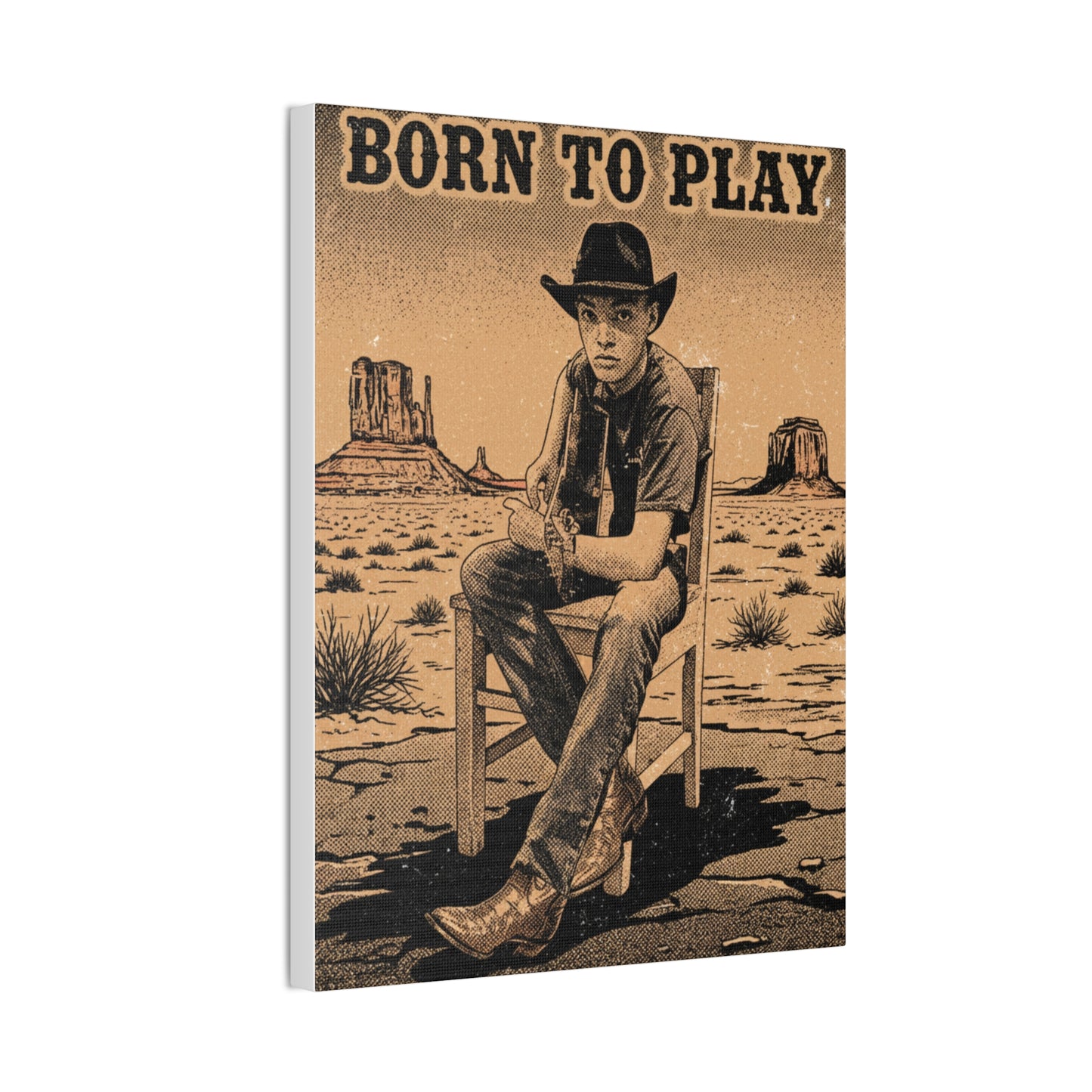 Born to Play Music Festival Ozark Overdrive poster Canvas Stretched | Power of Music wall art