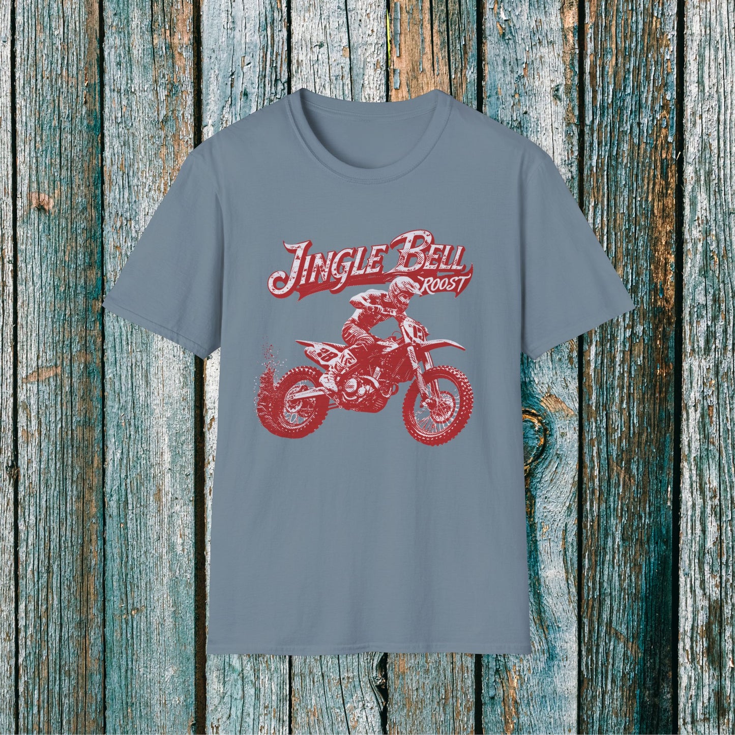 Holiday Motocross Racing Ugly Sweater | Jingle Bell Roost T-Shirt