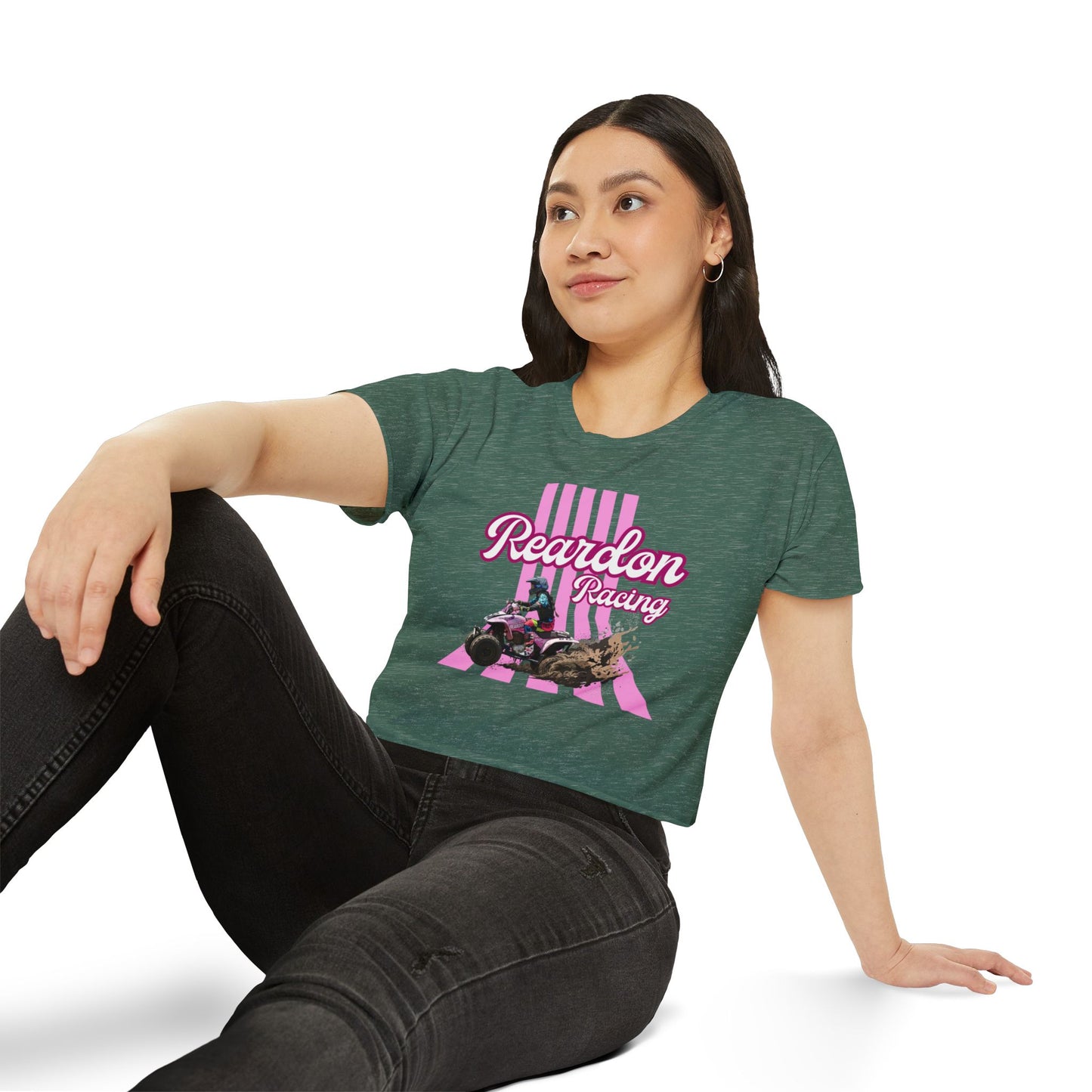 Reardon Racing #3 Crop Top — Women's Festival Racing Graphic