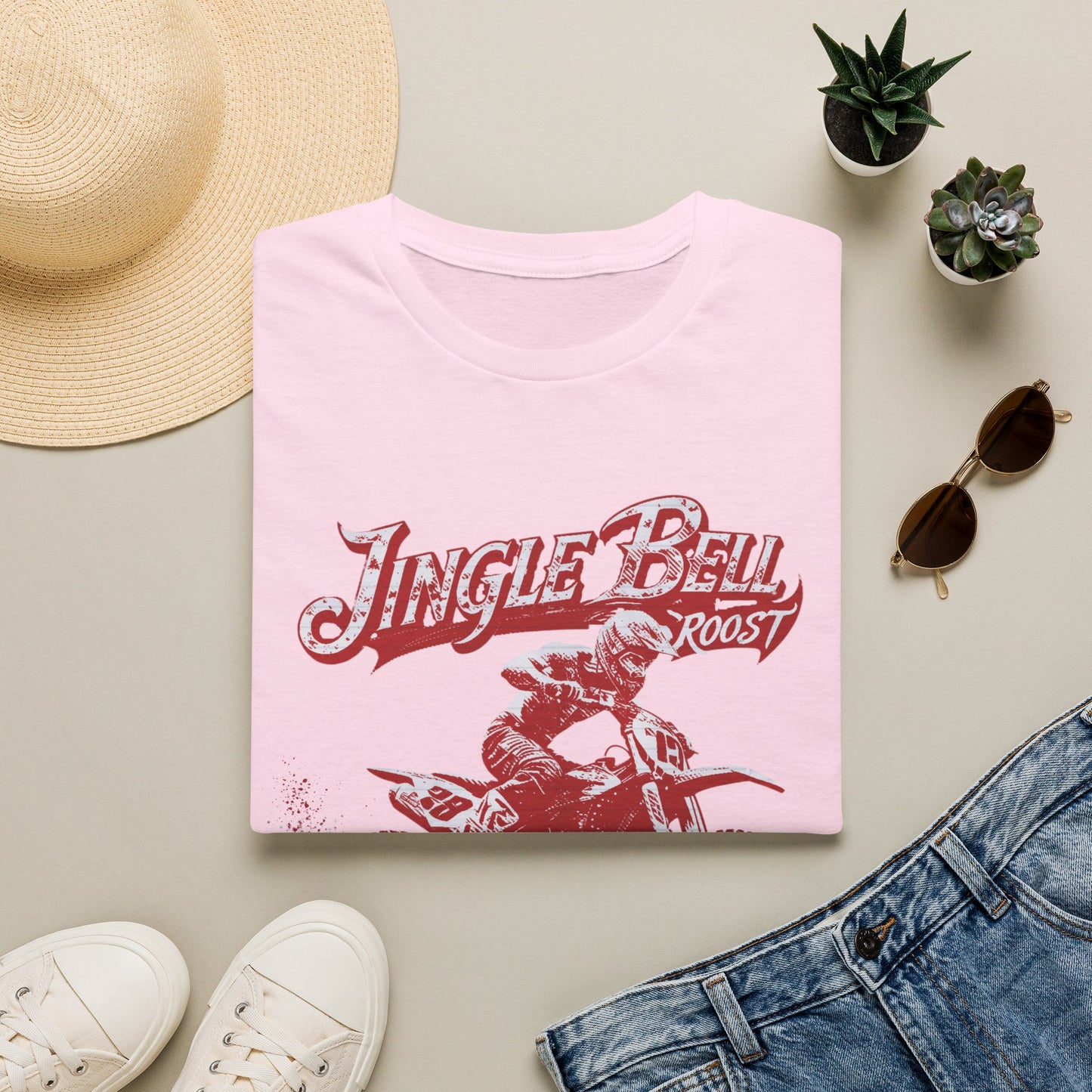 Holiday Motocross Racing Ugly Sweater | Jingle Bell Roost T-Shirt
