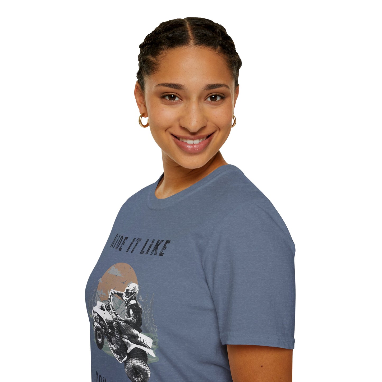 Ride It Like You Stole It ATV T-Shirt | Man on Honda 400 EX Four-Wheeler Tee