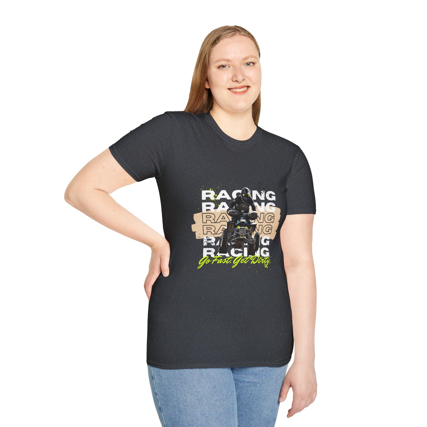 Honda 400 ATV Racing T-Shirt | Go Fast Get Dirty Off-Road Shirt | Four Wheeler Racing