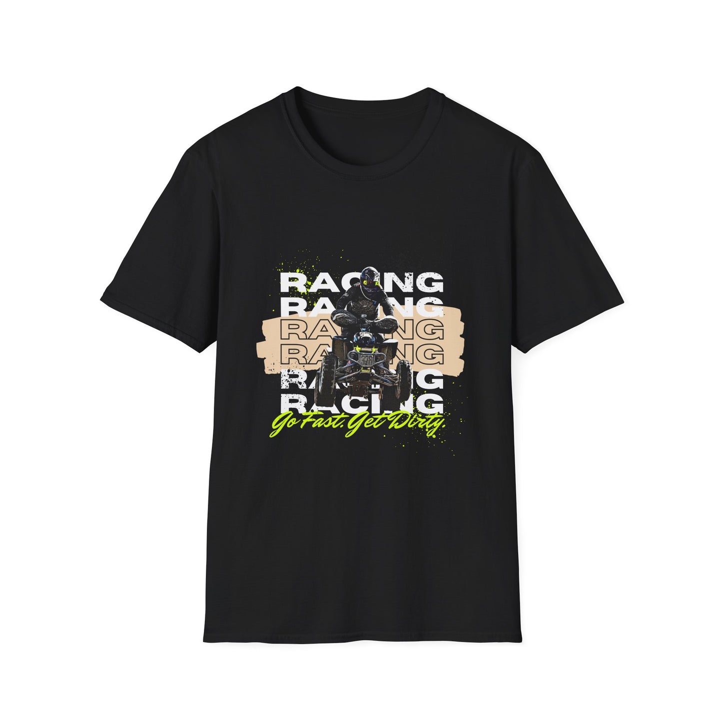 Honda 400 ATV Racing T-Shirt | Go Fast Get Dirty Off-Road Shirt | Four Wheeler Racing