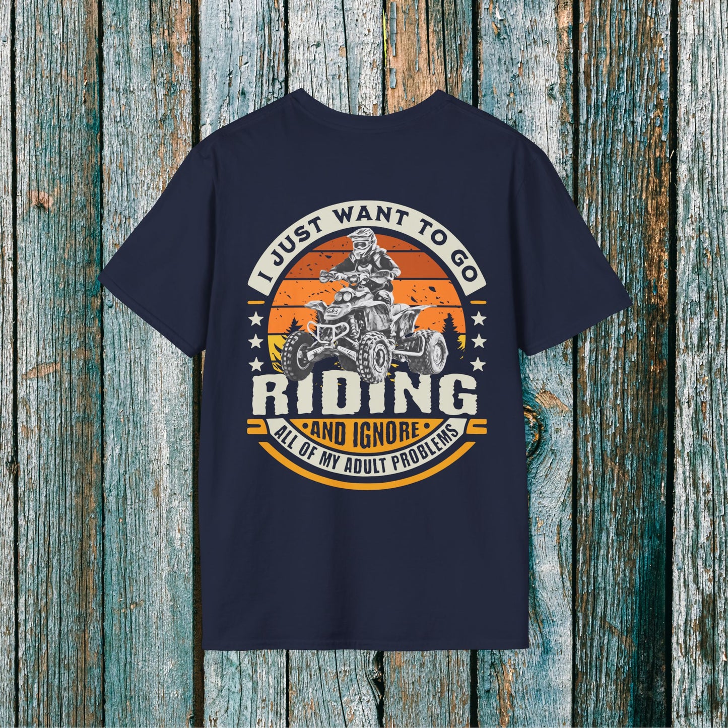 Honda 400EX 'I Just Want to Go Riding and Ignore All My Adult Problems' T-Shirt | ATV Riding shirt