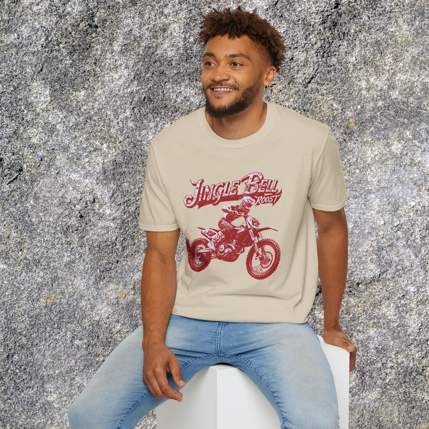 Holiday Motocross Racing Ugly Sweater | Jingle Bell Roost T-Shirt