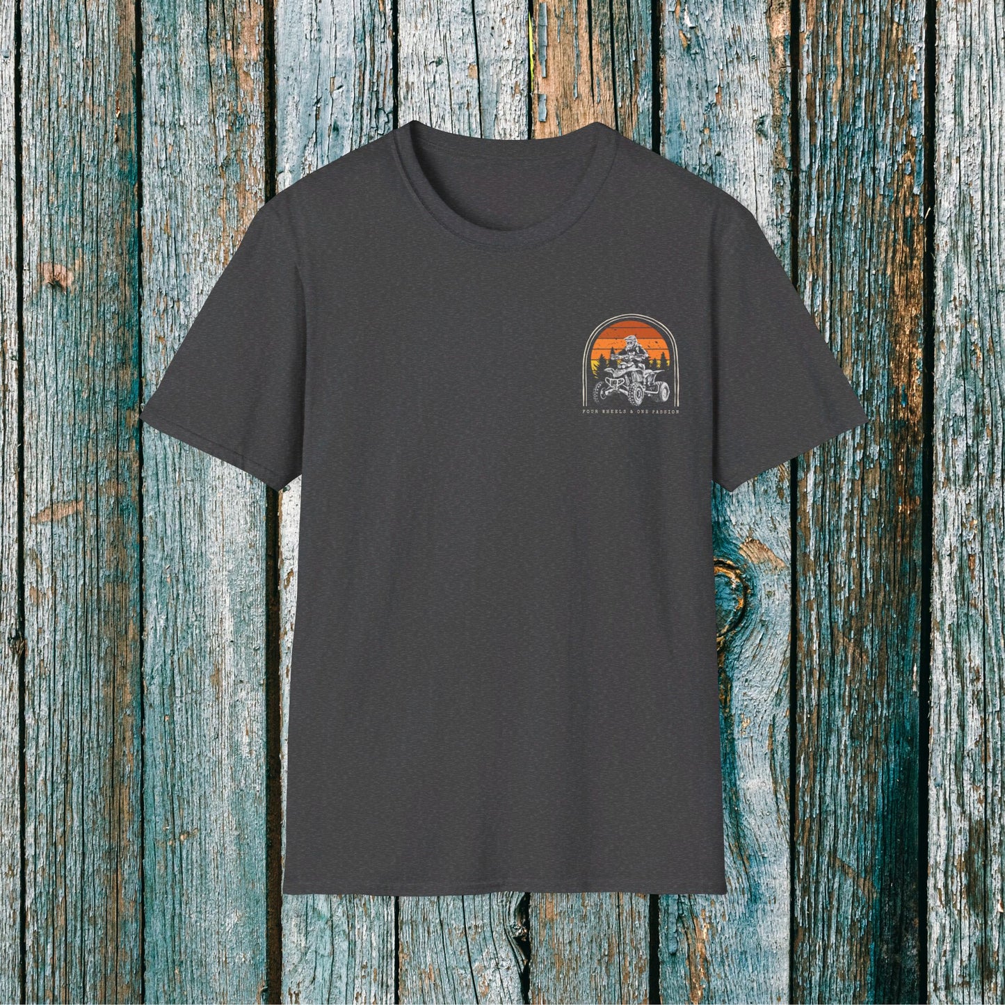 Mens Riding Shirt | Go Riding Ignore Adult Problems | Honda 400 EX ATV on front & back | Soft cotton 2 SIDED unisex tee shirt Four wheeler