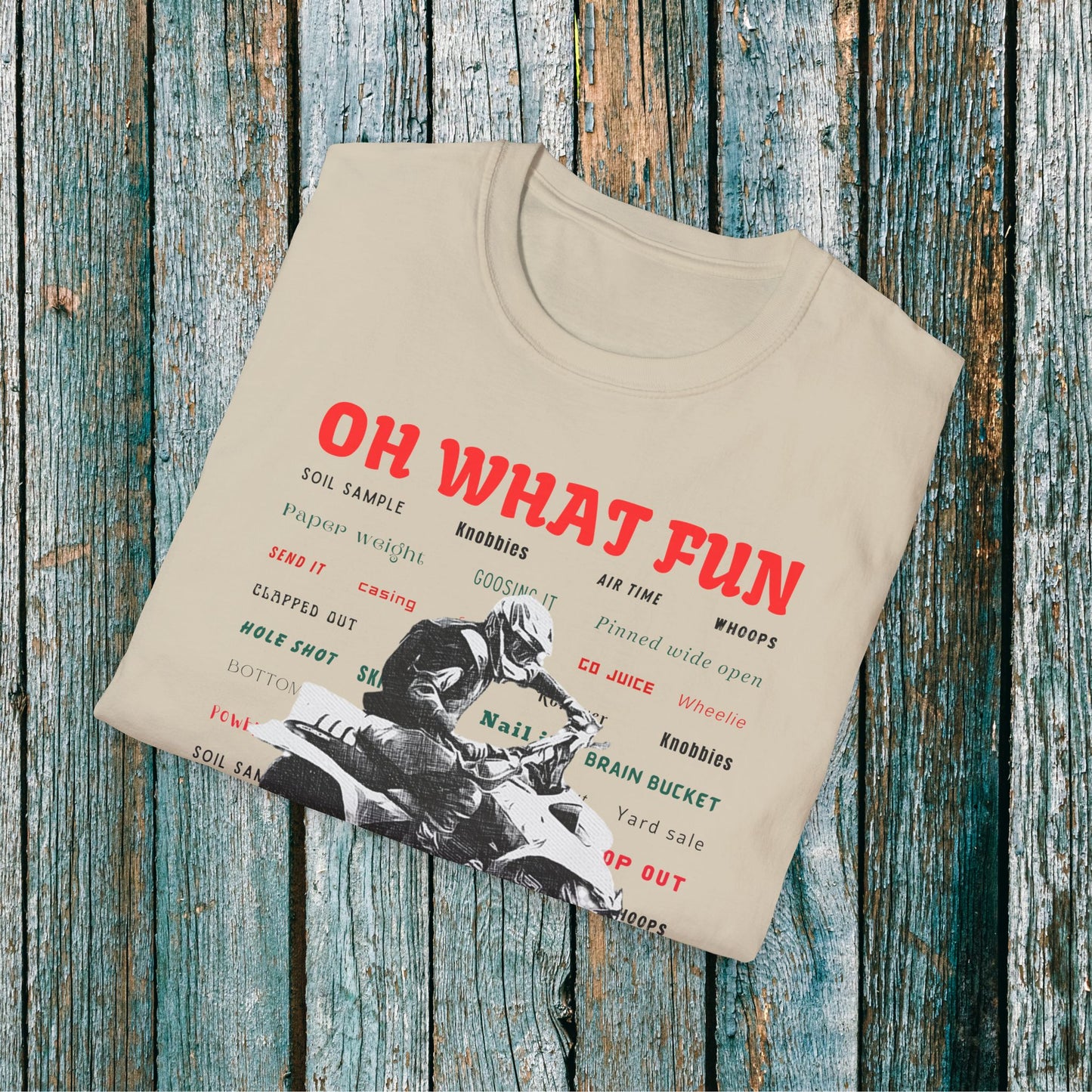 Holiday Fourwheeler Racing Tee Shirt | Honda 400 | Oh What Fun It is to Ride Racing Slang | ATV Ugly Sweater
