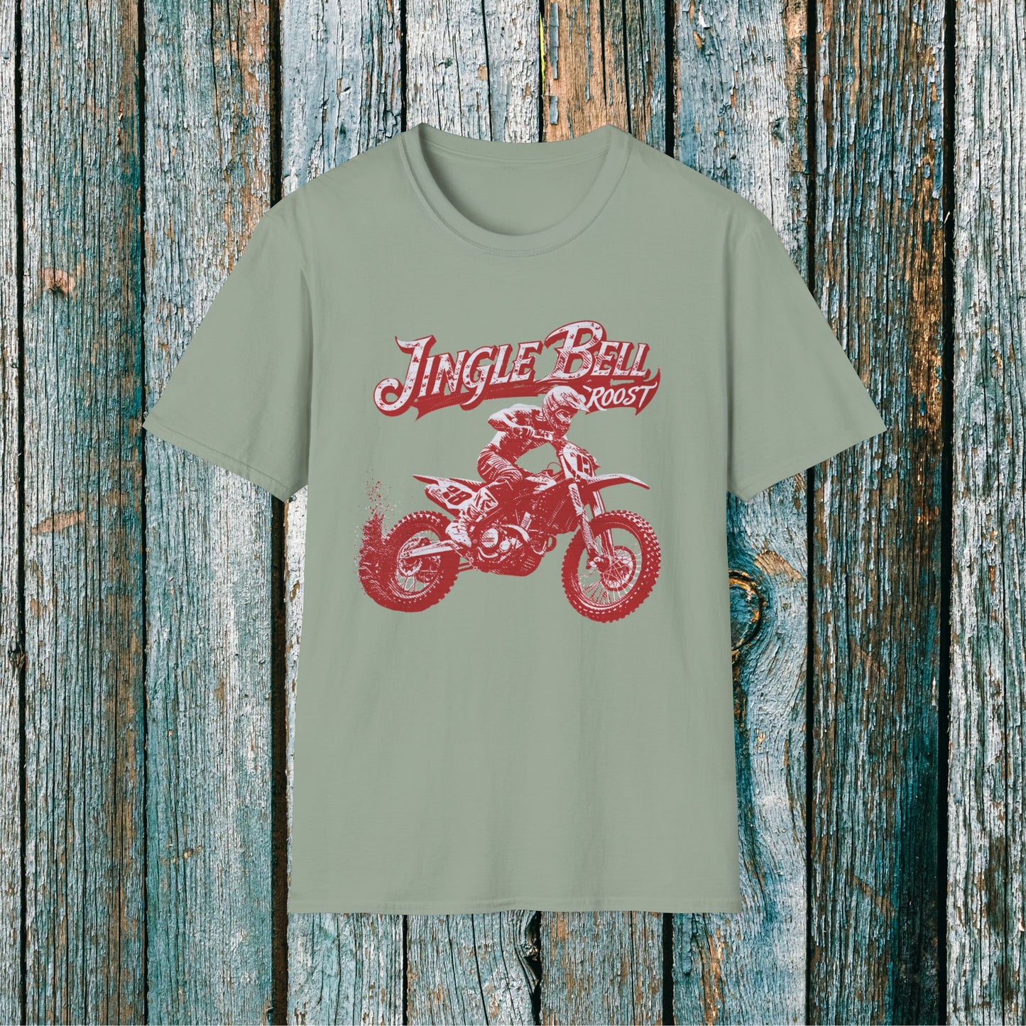 Holiday Motocross Racing Ugly Sweater | Jingle Bell Roost T-Shirt