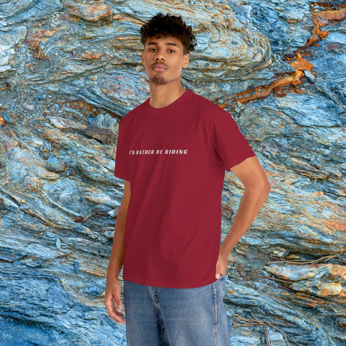 Mens Shirt | I'd Rather Be Riding Shirt | HEAVY Cotton Adult Unisex t shirt | Dirt bike shirt | Fourwheeler shirt | ATV Riding Shirt