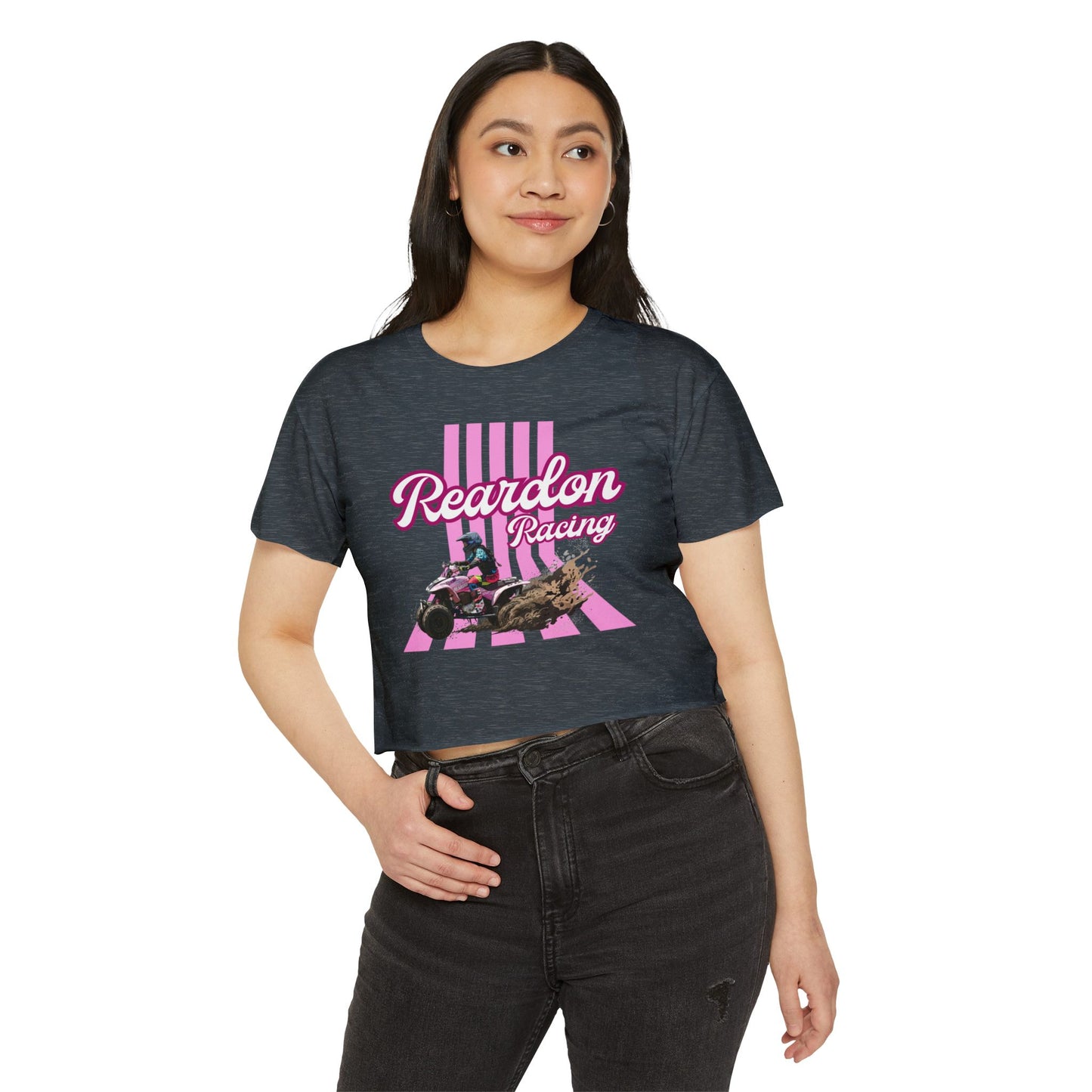 Reardon Racing #3 Crop Top — Women's Festival Racing Graphic
