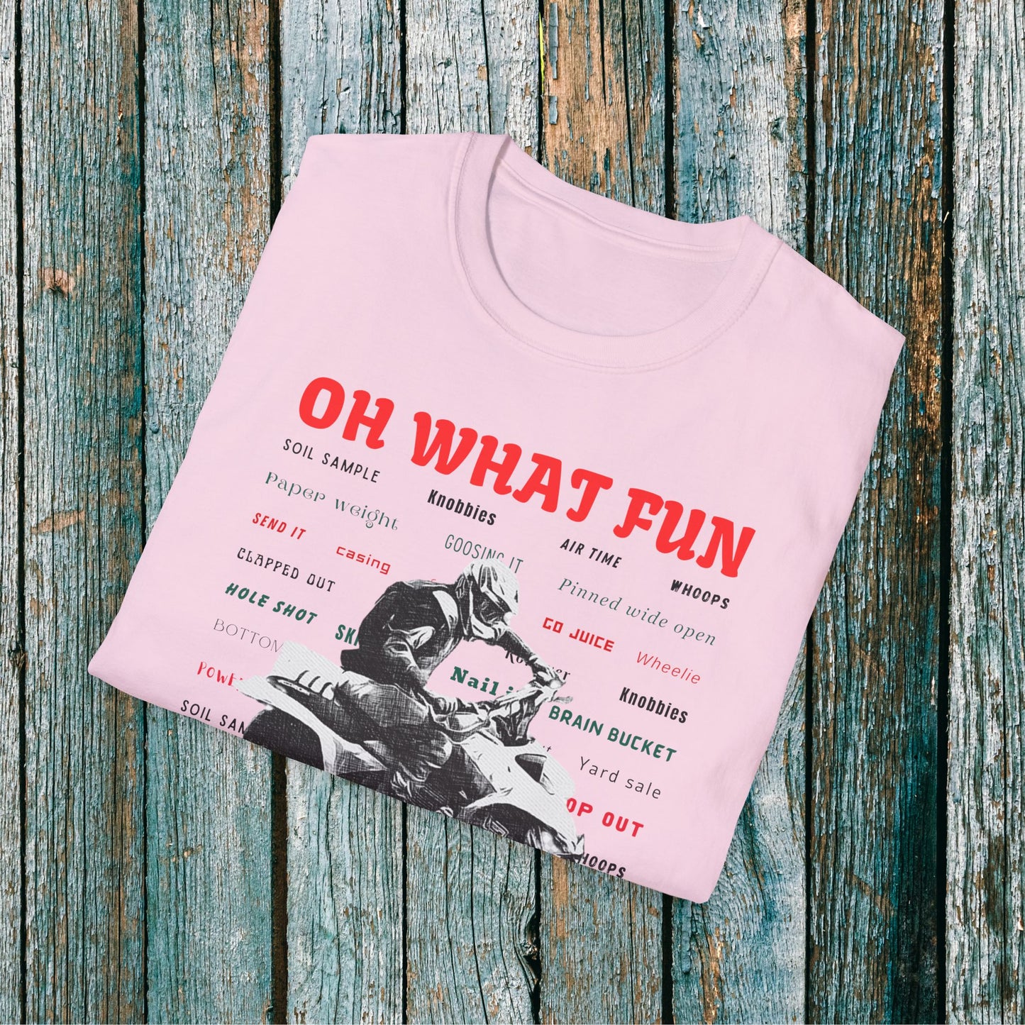 Holiday Fourwheeler Racing Tee Shirt | Honda 400 | Oh What Fun It is to Ride Racing Slang | ATV Ugly Sweater