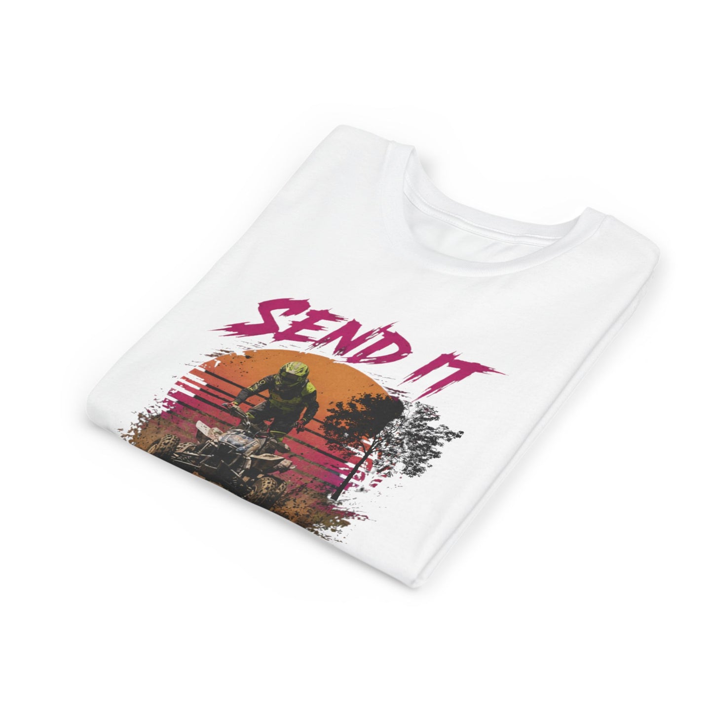Youth Retro Send it Four Wheeler Shirt | Honda 450 ATV Racing | AXC Arkansas Pro Racing Series | Dickerson