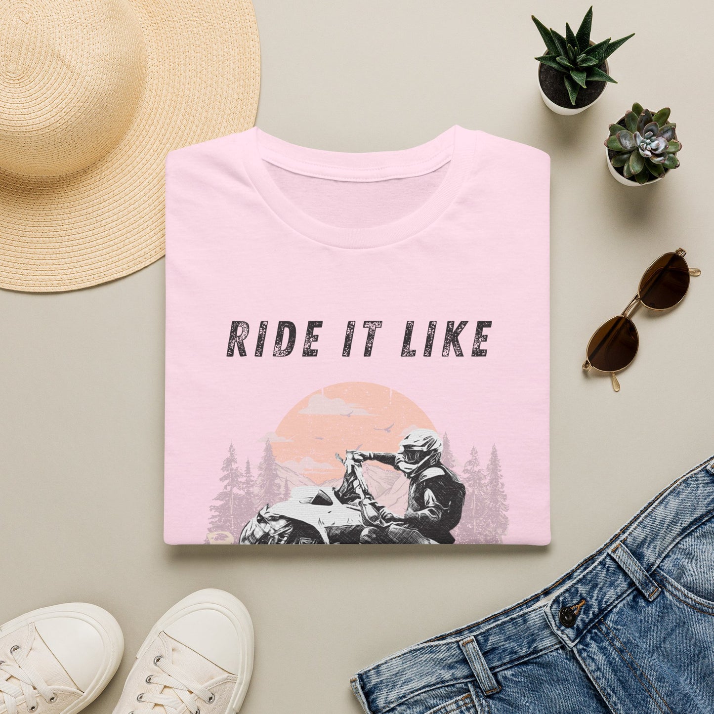 Ride It Like You Stole It ATV T-Shirt | Man on Honda 400 EX Four-Wheeler Tee