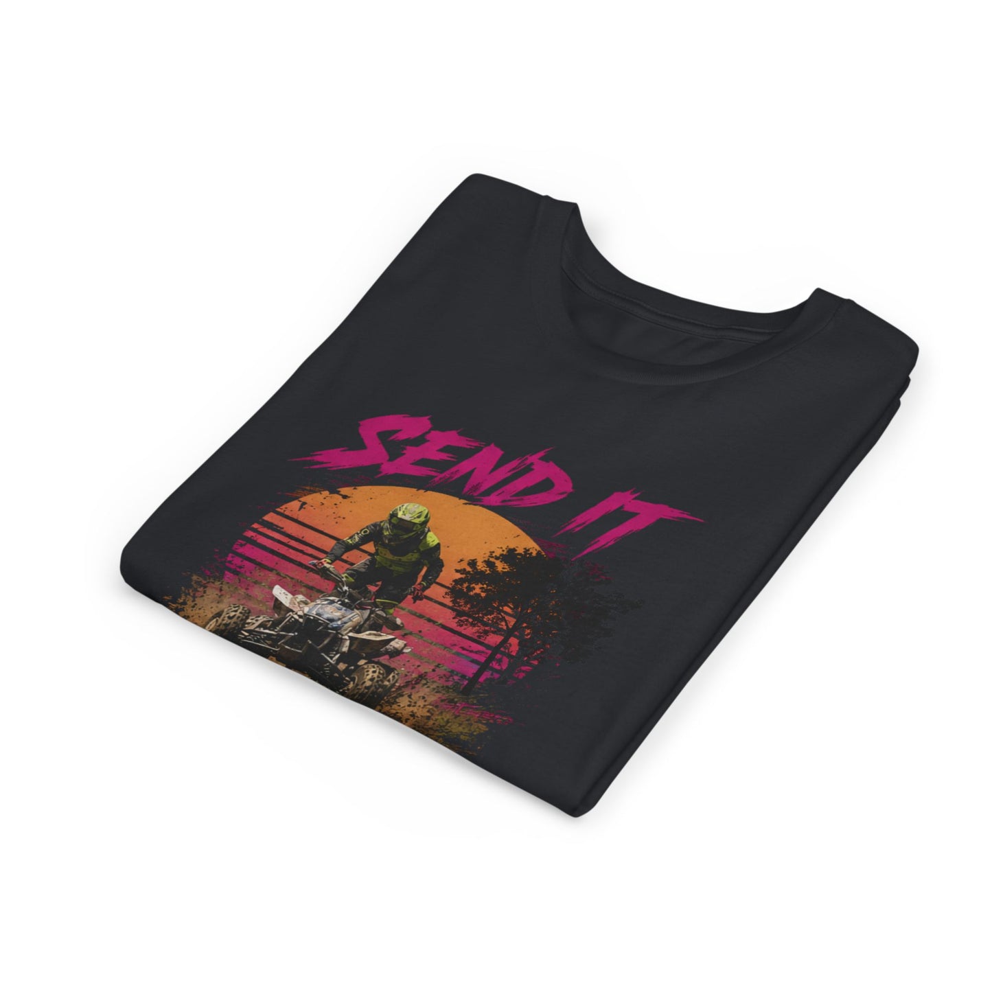 Youth Retro Send it Four Wheeler Shirt | Honda 450 ATV Racing | AXC Arkansas Pro Racing Series | Dickerson