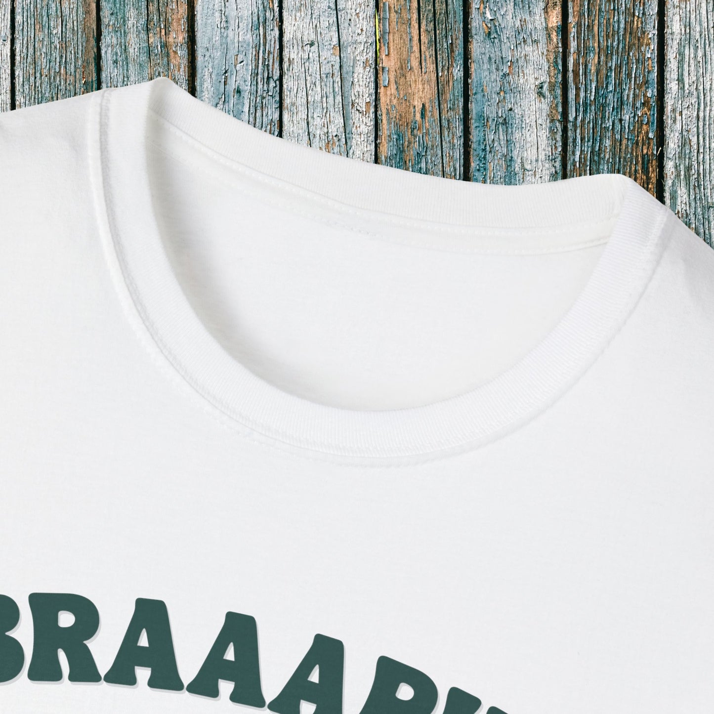 Holiday Motocross Racing Softstyle T-Shirt | Braaapin Through the Snow | Dirt Bike Ugly Sweater