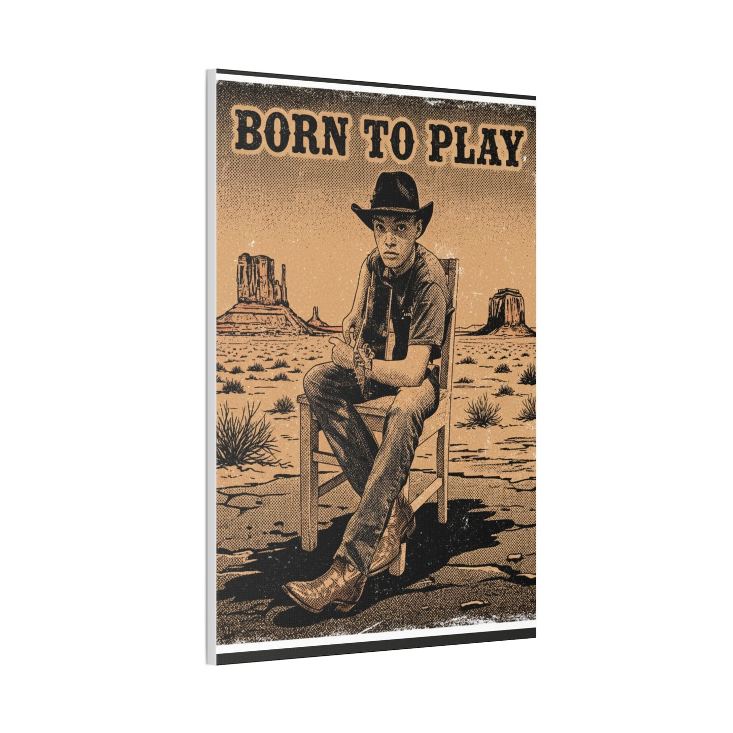 Born to Play Music Festival Ozark Overdrive poster Canvas Stretched | Power of Music wall art