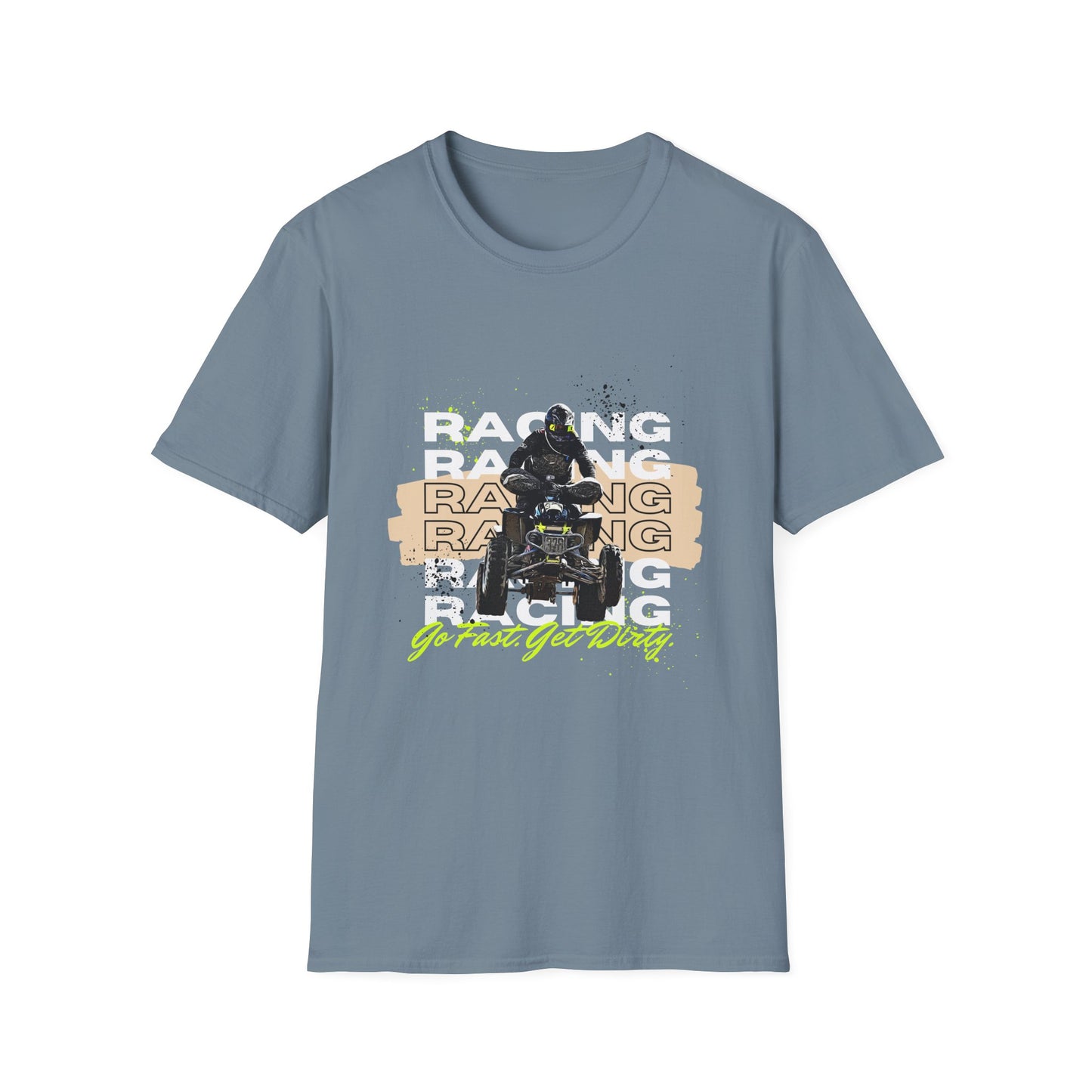 Honda 400 ATV Racing T-Shirt | Go Fast Get Dirty Off-Road Shirt | Four Wheeler Racing