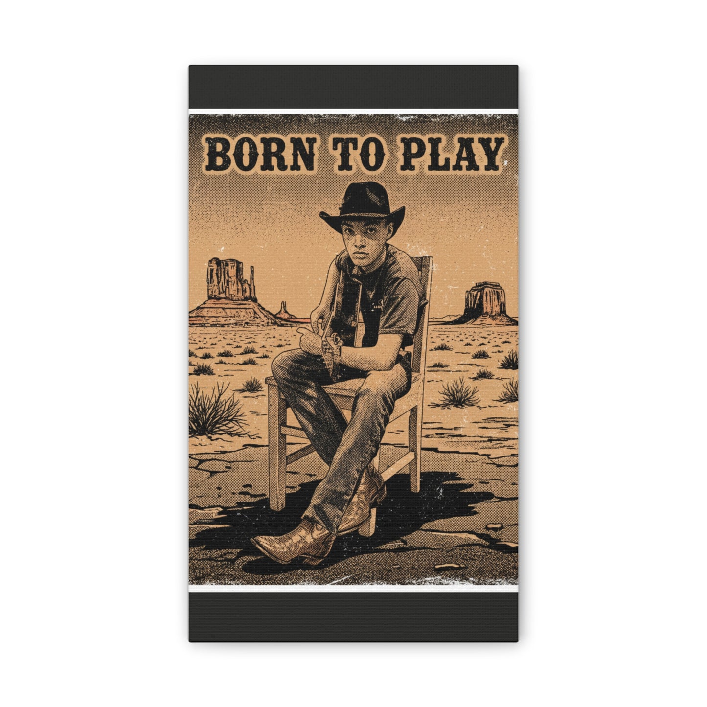Born to Play Music Festival Ozark Overdrive poster Canvas Stretched | Power of Music wall art