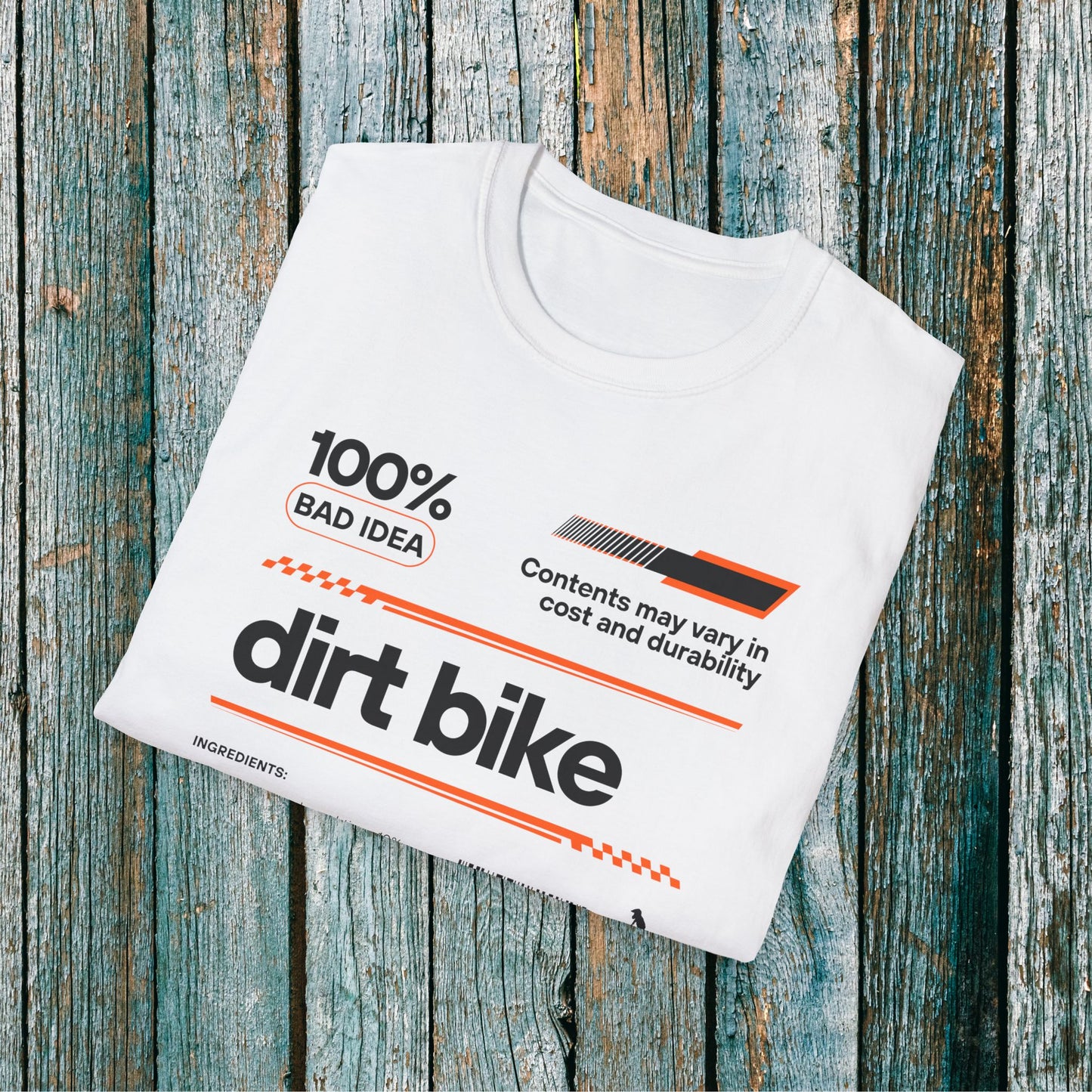 Dirt Bike Ingredients T-Shirt | Funny Motocross Men's Riding Shirt