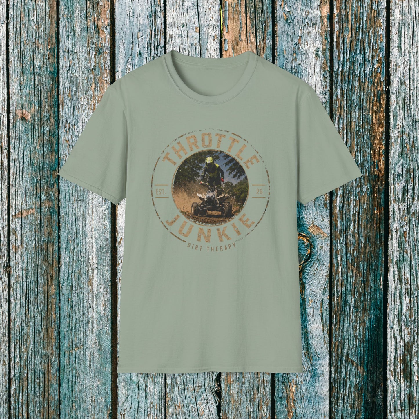 Vintage Trottle Junkie Dirt Therapy Shirt | Honda 450 ATV Racing | AXC Arkansas Pro Racing Series | Dickerson