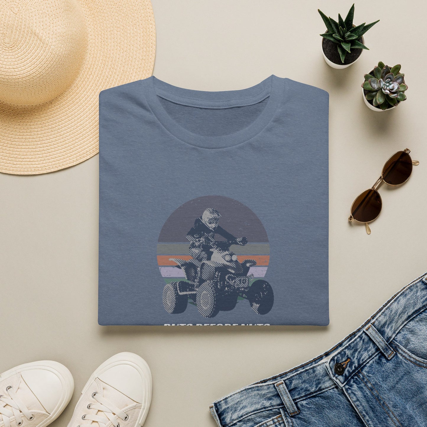 ATV Racing T-Shirt — “Ruts Before Nuts” Honda 400EX Four-Wheeler Rider Tee