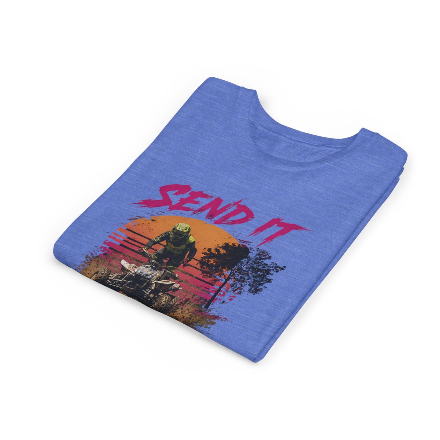 Youth Retro Send it Four Wheeler Shirt | Honda 450 ATV Racing | AXC Arkansas Pro Racing Series | Dickerson