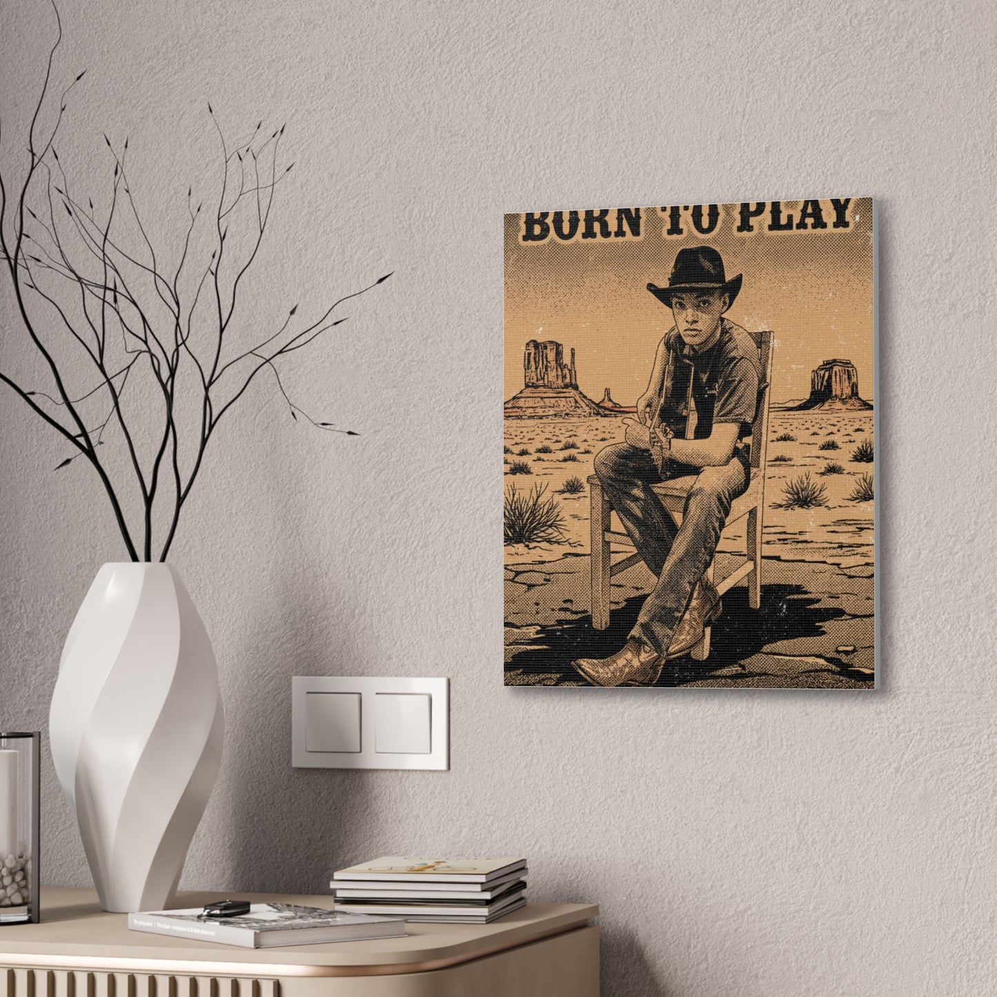 Born to Play Music Festival Ozark Overdrive poster Canvas Stretched | Power of Music wall art