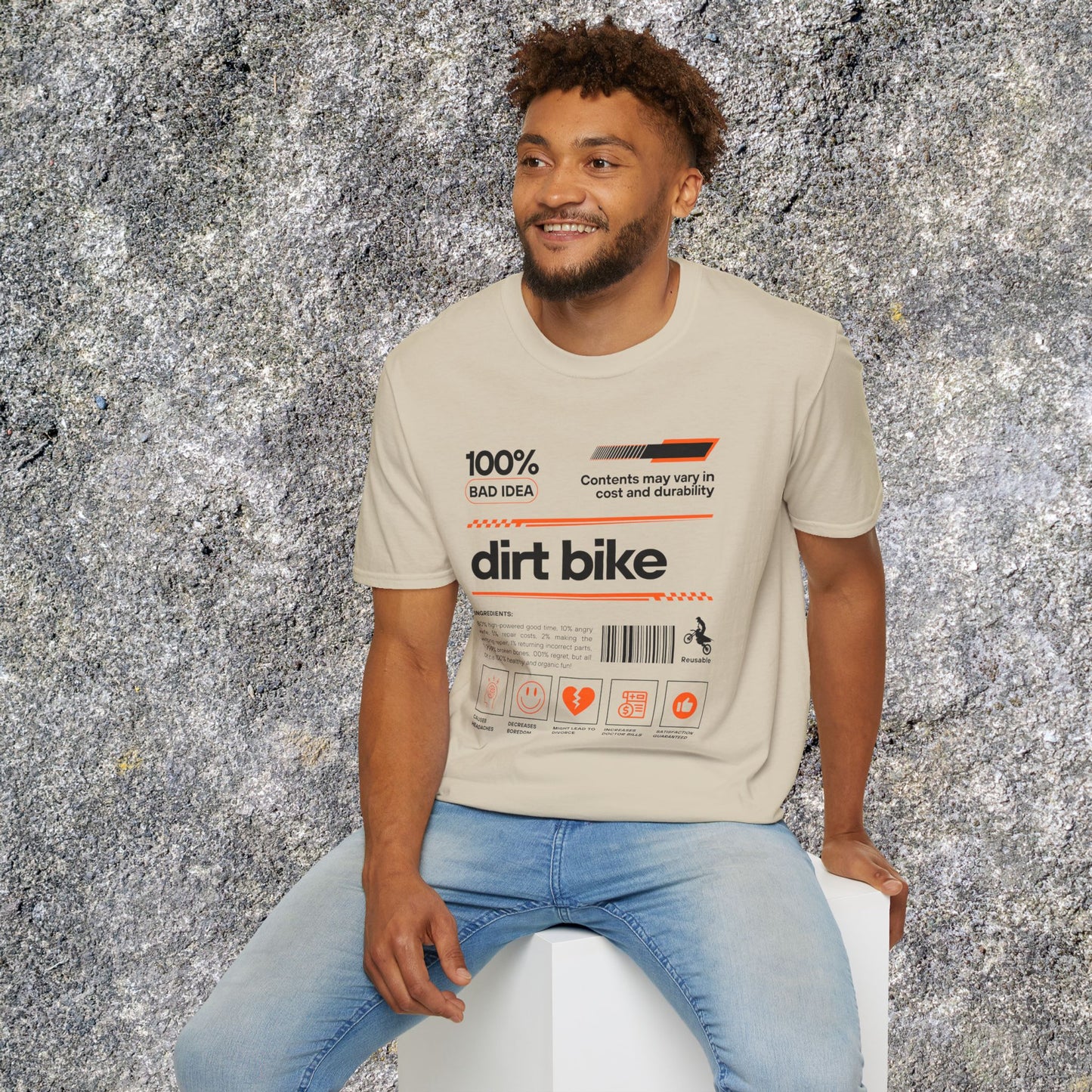 Dirt Bike Ingredients T-Shirt | Funny Motocross Men's Riding Shirt