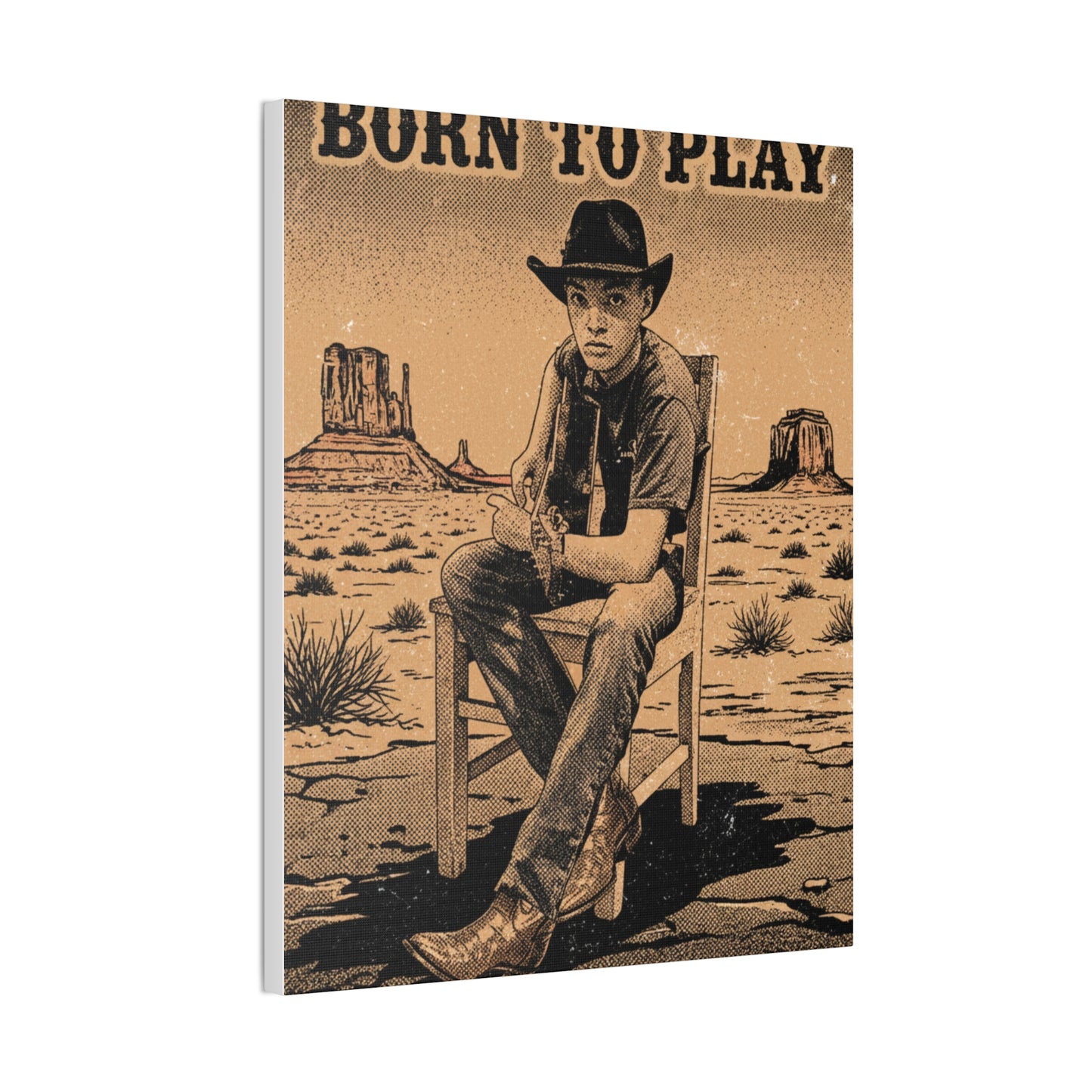 Born to Play Music Festival Ozark Overdrive poster Canvas Stretched | Power of Music wall art