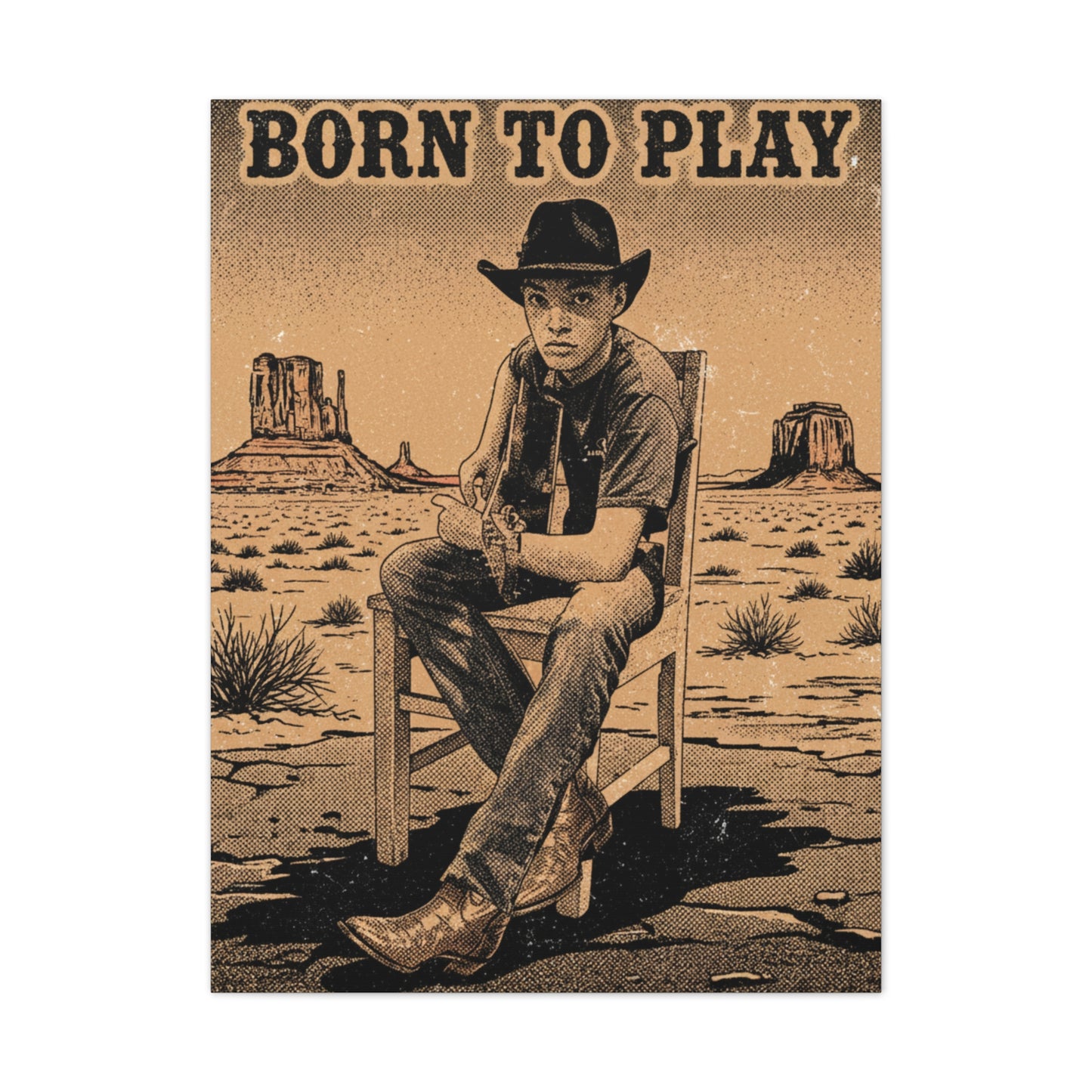 Born to Play Music Festival Ozark Overdrive poster Canvas Stretched | Power of Music wall art