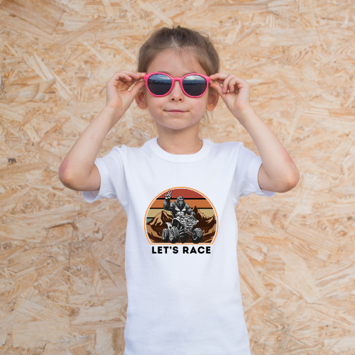 Youth BigFoot Shirt | Let's Race Sasquatch Shirt for Kids | Youth Short Sleeve Tee | Funny FourWheeler shirt for boys | Bella Canvas Soft Cotton tee shirt